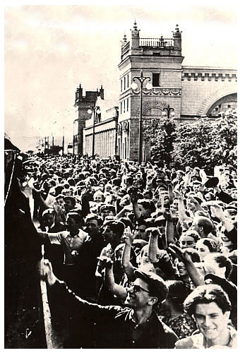 Отправка смолян на целину, 1956г.